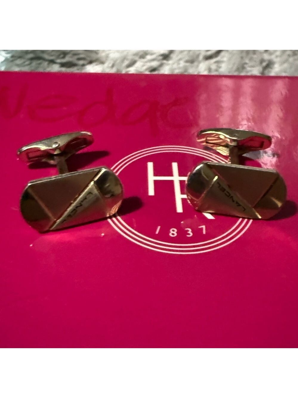 Lancel Elegant Gold Cufflinks